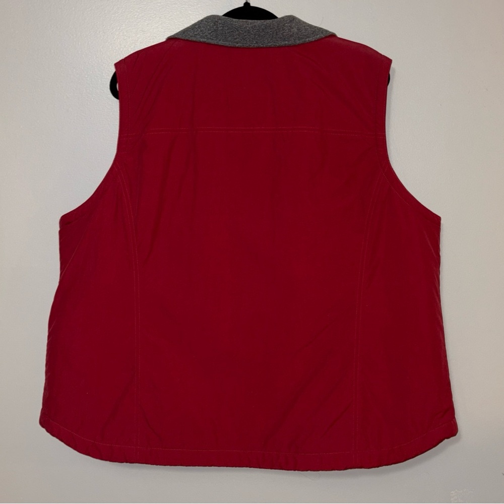 LL Bean Ladies 2XL USC GAMECOCKS Nylon Vest Fleece Lined Full Zip Outdoor Hiking - Picture 5 of 9